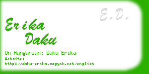 erika daku business card